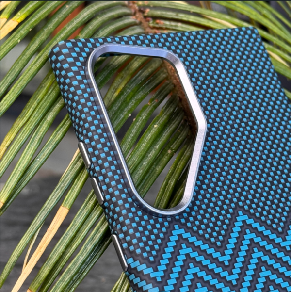 Techbuy Luxo Magsafe Ultra Thin Drop Protective Wave Blue Pattern Case For Samsung S23 ultra And S24 Ultra