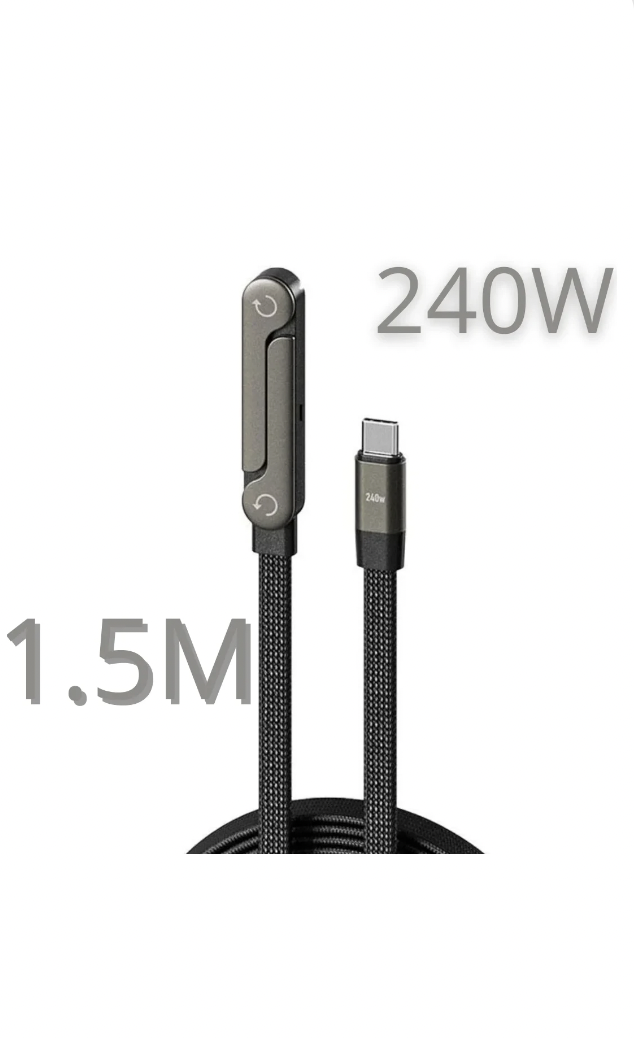 240W Fast Charging Type-C to Type-C Cable with Phone Holder (X09A)